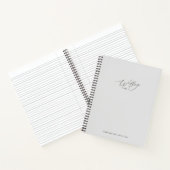 Lichtgrijze Trouwplanner Notitieboek (Binnen)