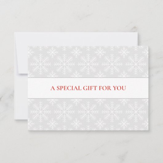 LICHTGRIJZE WITTE SNEEUWVLOKKEN KERSTMIS SPECIAL (Voorkant)