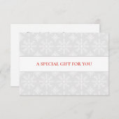 LICHTGRIJZE WITTE SNEEUWVLOKKEN KERSTMIS SPECIAL (Voorkant / Achterkant)