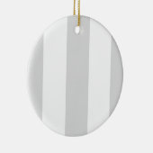 Lichtgrijze witte strepen keramisch ornament (Rechts)