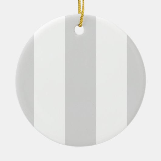 Lichtgrijze witte strepen keramisch ornament (Voorkant)