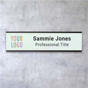 Lichtgroen 2x8 Hangende Naam Bord Business Logo Deurbordje