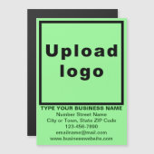 Lichtgroen 5"x 7"Magnetisch Visitekaartje (Voorkant / Achterkant)