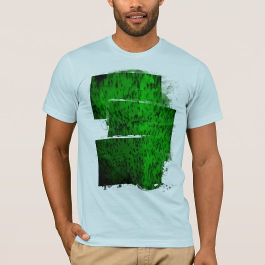 Lichtgroen aardewerk t-shirt (Voorkant)