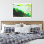 lichtgroen canvas afdruk (Insitu (Slaapkamer))