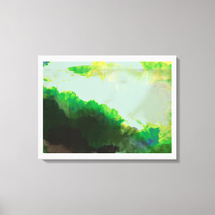 lichtgroen canvas afdruk