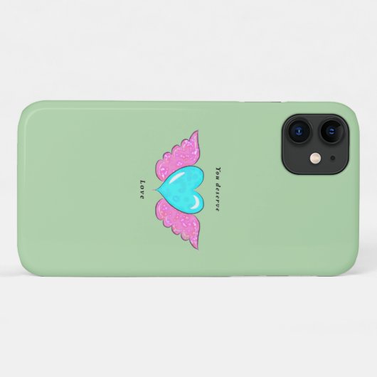 lichtgroen Case-Mate iPhone case (Achterkant (horizontaal))