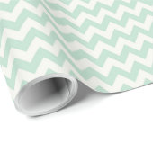Lichtgroen Chevron-inpakpapier Cadeaupapier (Rol Hoek)