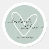 Lichtgroen Custom Bedankt Sticker Verpakking (Voorkant)