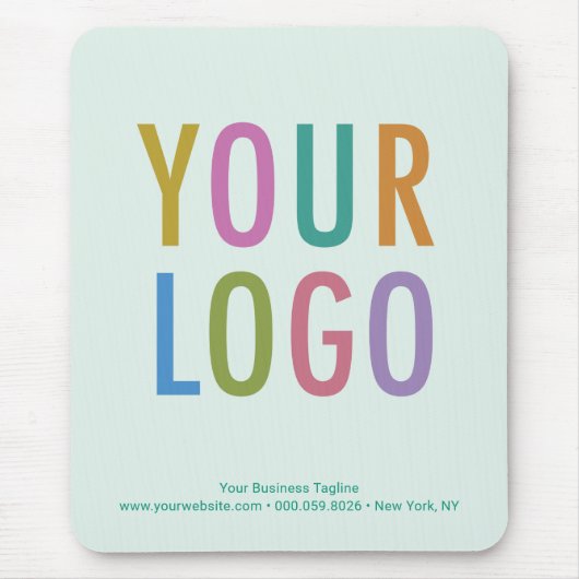 Lichtgroen Custom Muismat Company Logo Non Slip (Voorkant)