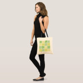 Lichtgroen en geel Schattige geruit Tote Bag (Voorkant (model))