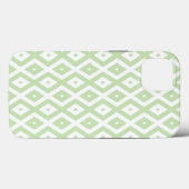 Lichtgroen en wit diamant patroon Case-Mate iPh iPhone Case (Achterkant (horizontaal))