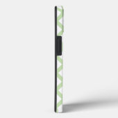 Lichtgroen en wit diamant patroon Case-Mate iPh iPhone Case (Achterkant / Rechts)