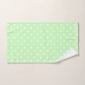 Lichtgroen en Witte Stippen Bad Handdoek (Handdoek)