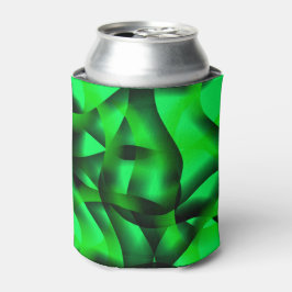 Lichtgroen en zwart krullen, met wat schaduw? blikjeskoeler