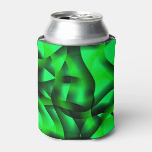 Lichtgroen en zwart krullen, met wat schaduw? blikjeskoeler