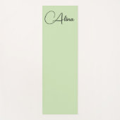 Lichtgroen en zwart monogram yogamat (Voorkant)