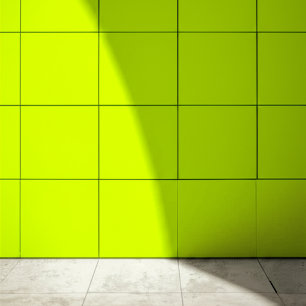Lichtgroen geel (Chartreuse Wall Decor) Vierkant Tegeltje