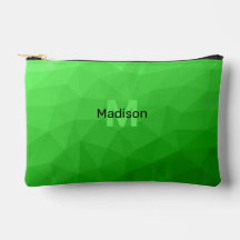 Lichtgroen geometrisch meshpatroon Monogram