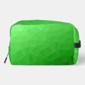 Lichtgroen geometrisch meshpatroon Monogram Toilettasje (Achterkant)