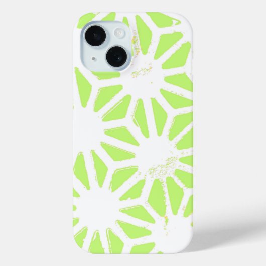 Lichtgroen geometrisch patroon Case-Mate iPhone case (Achterkant)