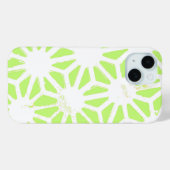 Lichtgroen geometrisch patroon Case-Mate iPhone case (Achterkant (horizontaal))
