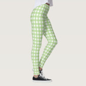 Lichtgroen Gingham Patroon Leggings (Rechts)