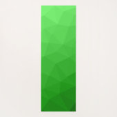Lichtgroen helder verloop geometrisch mesh-patroon yogamat (Achterkant)