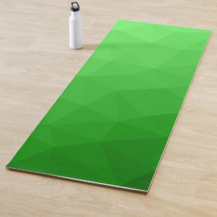 Lichtgroen helder verloop geometrisch mesh-patroon yogamat