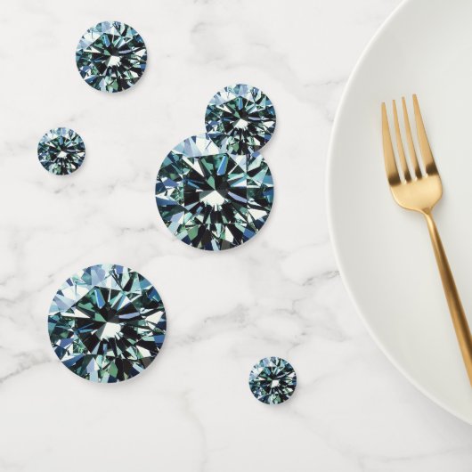 Lichtgroen kristal diamant patroon confetti (Groep)