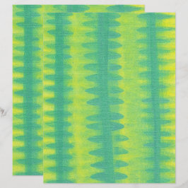 Lichtgroen ladderpatroon, geel, plakboekdocument