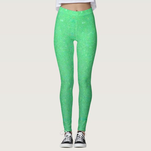 Lichtgroen Leggings (Voorkant)