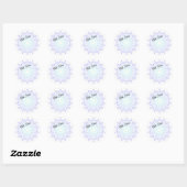 Lichtgroen-licht Paarse Diamond Edge Stickers (Vel)