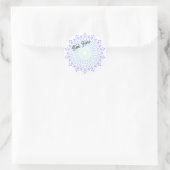 Lichtgroen-licht Paarse Diamond Edge Stickers (Tas)