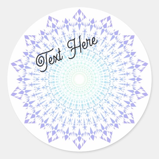 Lichtgroen-licht Paarse Diamond Edge Stickers (Voorkant)