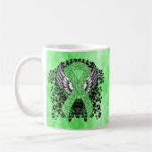 Lichtgroen lint met vleugels koffiemok (Links)