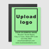 Lichtgroen magnetisch Visitekaartje van 4,25 x 5,6 (Voorkant / Achterkant)