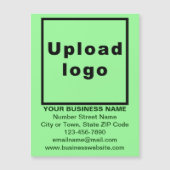 Lichtgroen magnetisch Visitekaartje van 4,25 x 5,6 (Voorkant)