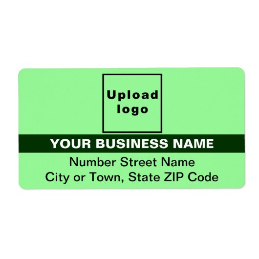 Lichtgroen met gemarkeerde merknaam Verzending Etiket (Voorkant)