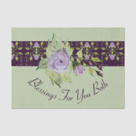 Lichtgroen met Paarse Tissuepapier