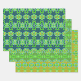 Lichtgroen Met Patroon Inpakpapier Vel
