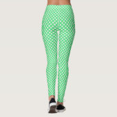 Lichtgroen met Stippen Leggings (Achterkant)
