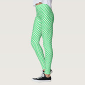 Lichtgroen met Stippen Leggings (Links)