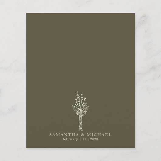 Lichtgroen modern budget We Do Botanisch Flyer (Achterkant)