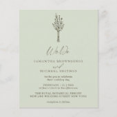 Lichtgroen modern budget We Do Botanisch Flyer (Voorkant)