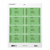 Lichtgroen Modern Cosmetica Flessenetiket Etiket (Full Sheet)