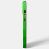 Lichtgroen ombre geometrisch maaspatroon Monogram Case-Mate iPhone Case (Achterkant / Links)