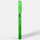 Lichtgroen ombre geometrisch meshpatroon Monogram Case-Mate iPhone Case (Achterkant / Rechts)