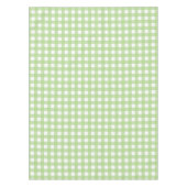Lichtgroen Pastel Gingham Controleer patroon Tafelkleed (Voorkant)