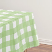 Lichtgroen Pastel Gingham Controleer patroon Tafelkleed (Voorbeeld)